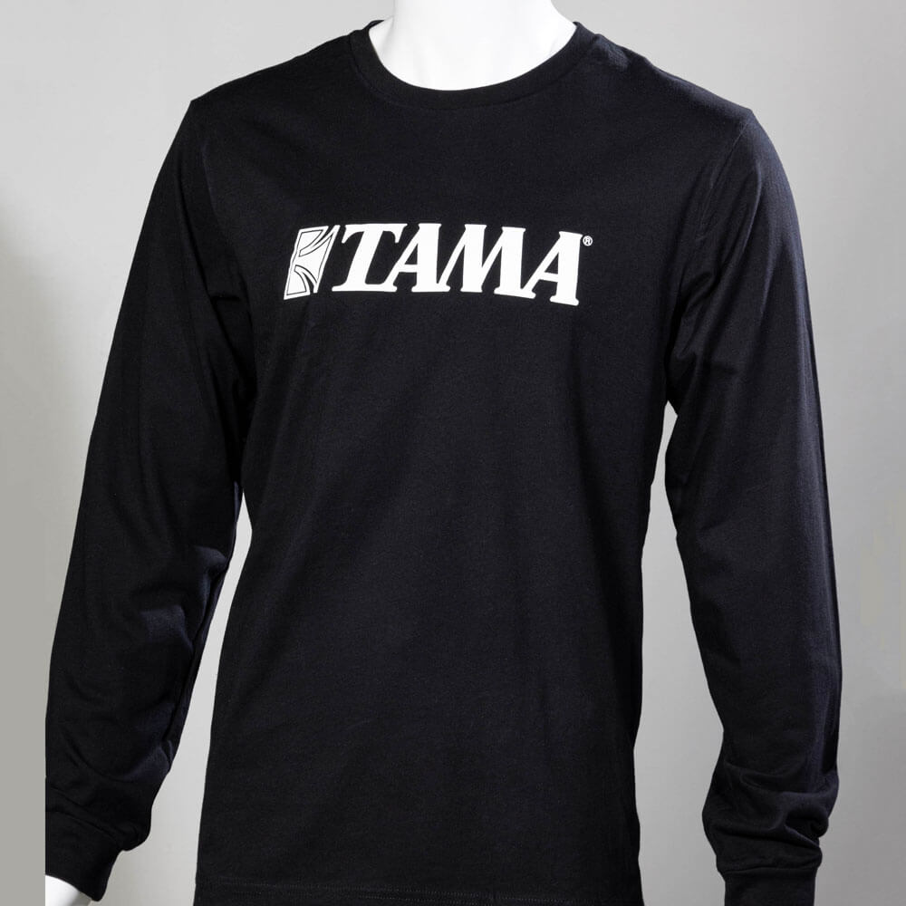 Tama Printed Logo Long-Sleeve T-Shirt Black - Medium - Drum Center Of Portsmouth